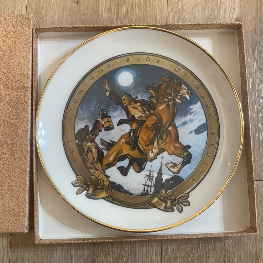 1976 Bicentennial Paul Revere Collector Plate